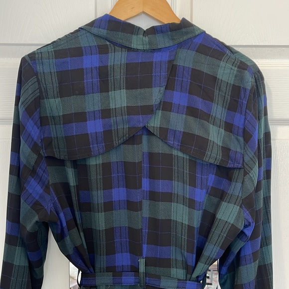 Torrid Plaid Double-Breasted Trench Jacket / Dress size 2 - Picture 13 of 15